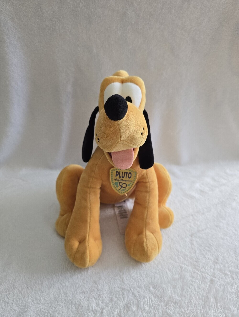 Walt Disney World 50th Anniversary Pluto Plush 11" Stuffed Animal